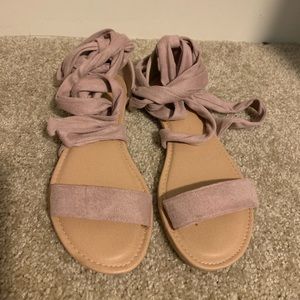 Cute Ankle Wrap Sandals